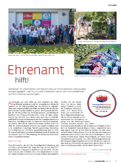 FreiwilligenBörseHamburg im Top Magazin Hamburg